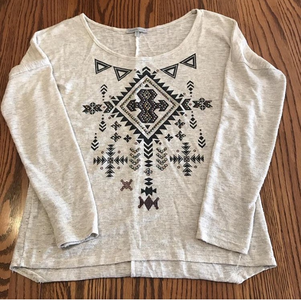 Charlotte Russe Aztec long sleeve